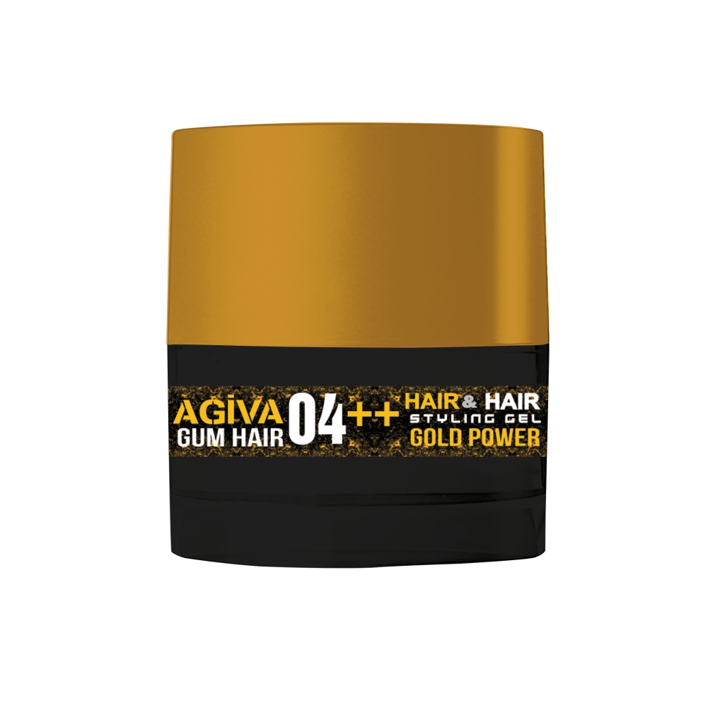 AGIVA HAIR GEL 700ML GOLD POWDER