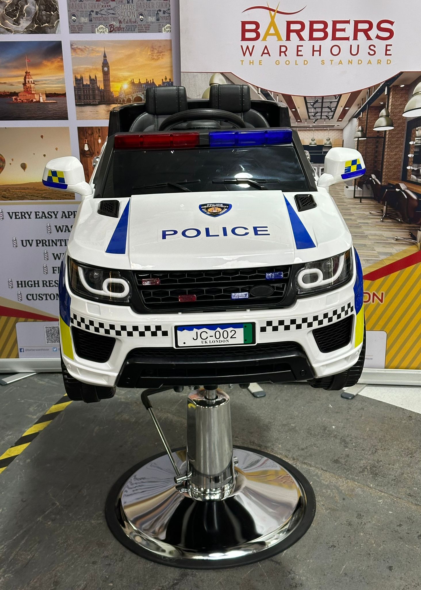 MODERN POLICE CAR CHILDREN CHAIR